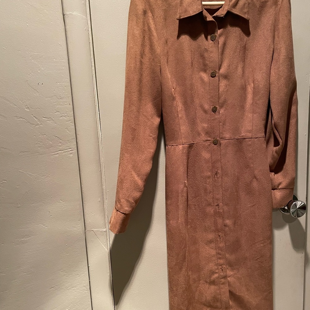 Brown Shirt Dress